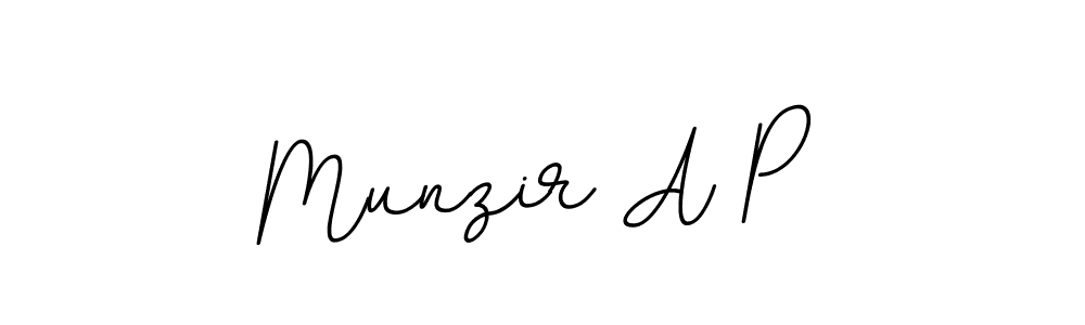 How to Draw Munzir A P signature style? BallpointsItalic-DORy9 is a latest design signature styles for name Munzir A P. Munzir A P signature style 11 images and pictures png