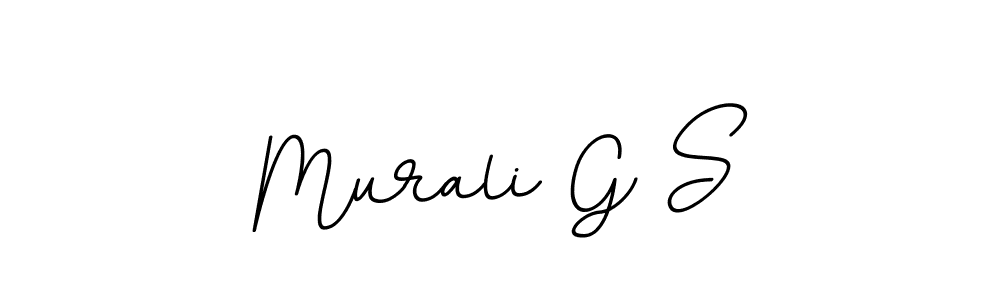 This is the best signature style for the Murali G S name. Also you like these signature font (BallpointsItalic-DORy9). Mix name signature. Murali G S signature style 11 images and pictures png
