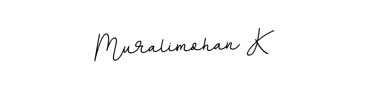 if you are searching for the best signature style for your name Muralimohan K. so please give up your signature search. here we have designed multiple signature styles  using BallpointsItalic-DORy9. Muralimohan K signature style 11 images and pictures png