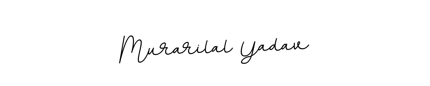 The best way (BallpointsItalic-DORy9) to make a short signature is to pick only two or three words in your name. The name Murarilal Yadav include a total of six letters. For converting this name. Murarilal Yadav signature style 11 images and pictures png