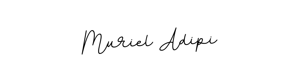 BallpointsItalic-DORy9 is a professional signature style that is perfect for those who want to add a touch of class to their signature. It is also a great choice for those who want to make their signature more unique. Get Muriel Adipi name to fancy signature for free. Muriel Adipi signature style 11 images and pictures png