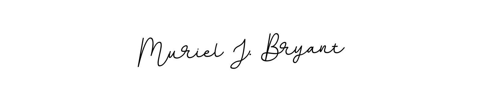 Create a beautiful signature design for name Muriel J. Bryant. With this signature (BallpointsItalic-DORy9) fonts, you can make a handwritten signature for free. Muriel J. Bryant signature style 11 images and pictures png