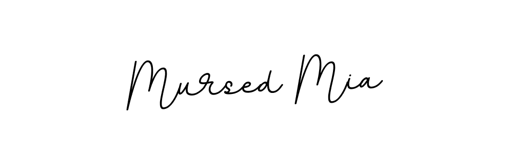 Design your own signature with our free online signature maker. With this signature software, you can create a handwritten (BallpointsItalic-DORy9) signature for name Mursed Mia. Mursed Mia signature style 11 images and pictures png