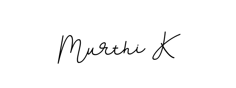 Use a signature maker to create a handwritten signature online. With this signature software, you can design (BallpointsItalic-DORy9) your own signature for name Murthi K. Murthi K signature style 11 images and pictures png