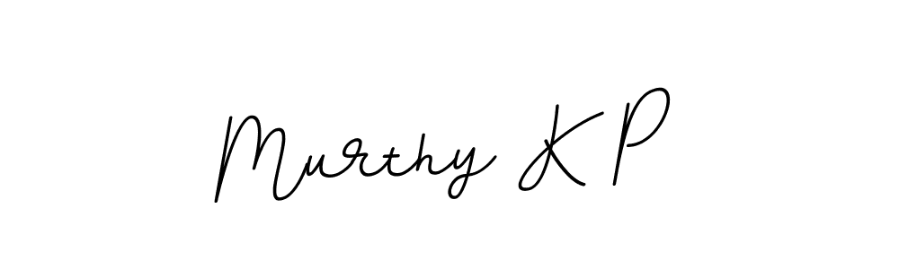 Design your own signature with our free online signature maker. With this signature software, you can create a handwritten (BallpointsItalic-DORy9) signature for name Murthy K P. Murthy K P signature style 11 images and pictures png