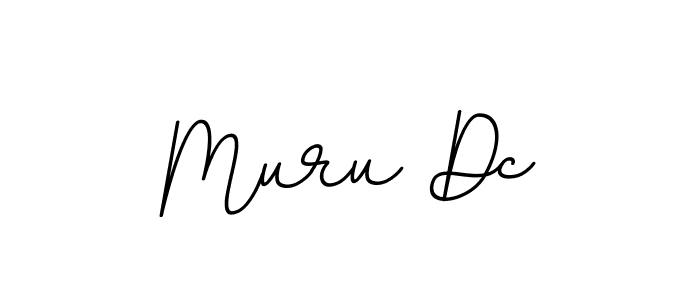 Use a signature maker to create a handwritten signature online. With this signature software, you can design (BallpointsItalic-DORy9) your own signature for name Muru Dc. Muru Dc signature style 11 images and pictures png