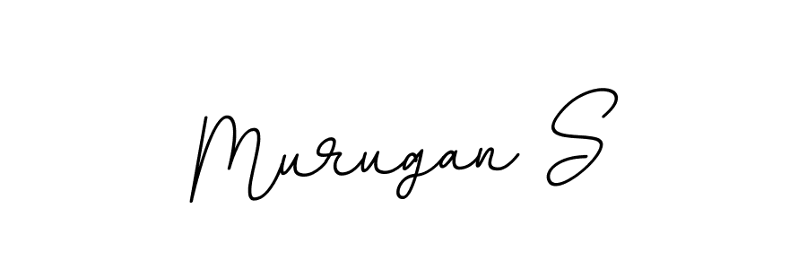The best way (BallpointsItalic-DORy9) to make a short signature is to pick only two or three words in your name. The name Murugan S include a total of six letters. For converting this name. Murugan S signature style 11 images and pictures png
