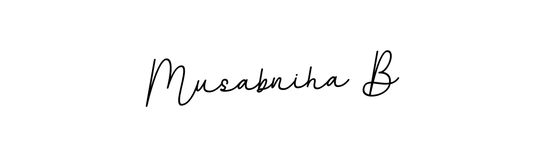 How to make Musabniha B signature? BallpointsItalic-DORy9 is a professional autograph style. Create handwritten signature for Musabniha B name. Musabniha B signature style 11 images and pictures png