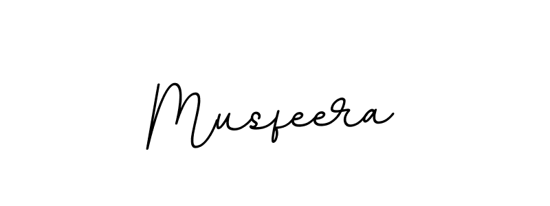 The best way (BallpointsItalic-DORy9) to make a short signature is to pick only two or three words in your name. The name Musfeera include a total of six letters. For converting this name. Musfeera signature style 11 images and pictures png