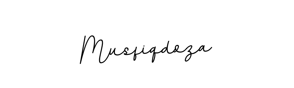 Design your own signature with our free online signature maker. With this signature software, you can create a handwritten (BallpointsItalic-DORy9) signature for name Musfiqdoza. Musfiqdoza signature style 11 images and pictures png