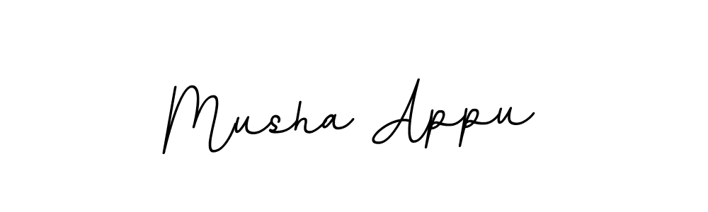 Musha Appu stylish signature style. Best Handwritten Sign (BallpointsItalic-DORy9) for my name. Handwritten Signature Collection Ideas for my name Musha Appu. Musha Appu signature style 11 images and pictures png