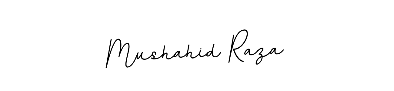 Make a beautiful signature design for name Mushahid Raza. With this signature (BallpointsItalic-DORy9) style, you can create a handwritten signature for free. Mushahid Raza signature style 11 images and pictures png