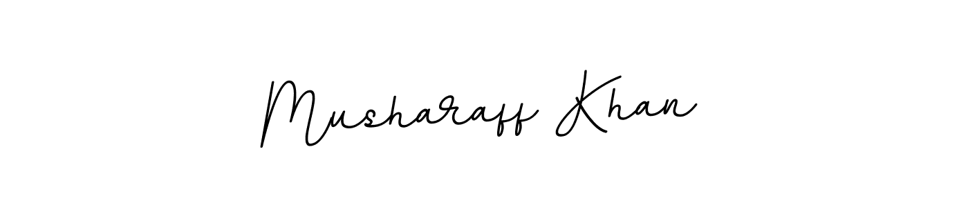 You should practise on your own different ways (BallpointsItalic-DORy9) to write your name (Musharaff Khan) in signature. don't let someone else do it for you. Musharaff Khan signature style 11 images and pictures png