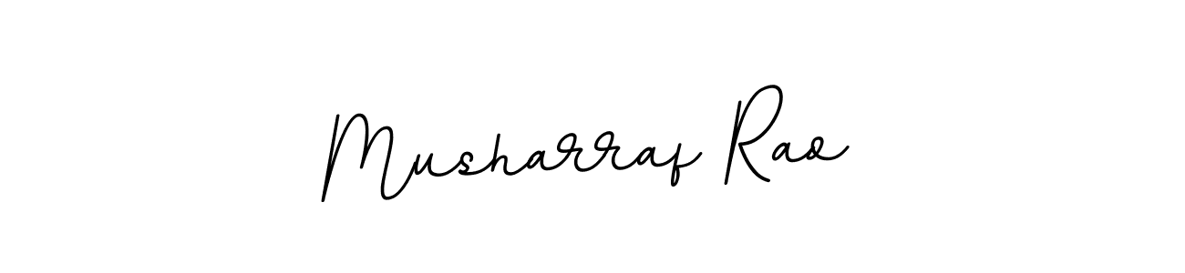 Make a beautiful signature design for name Musharraf Rao. With this signature (BallpointsItalic-DORy9) style, you can create a handwritten signature for free. Musharraf Rao signature style 11 images and pictures png
