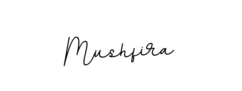 Design your own signature with our free online signature maker. With this signature software, you can create a handwritten (BallpointsItalic-DORy9) signature for name Mushfira. Mushfira signature style 11 images and pictures png