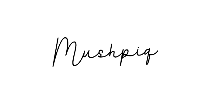 You should practise on your own different ways (BallpointsItalic-DORy9) to write your name (Mushpiq) in signature. don't let someone else do it for you. Mushpiq signature style 11 images and pictures png