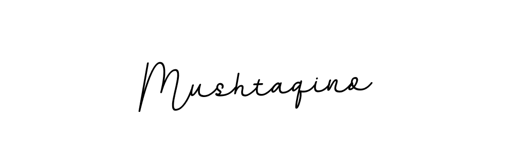 Use a signature maker to create a handwritten signature online. With this signature software, you can design (BallpointsItalic-DORy9) your own signature for name Mushtaqino. Mushtaqino signature style 11 images and pictures png