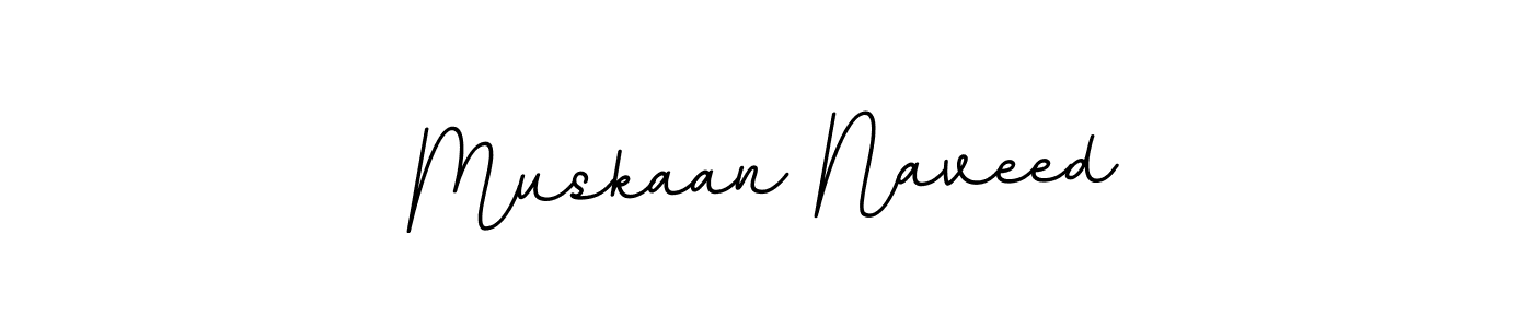 Make a beautiful signature design for name Muskaan Naveed. With this signature (BallpointsItalic-DORy9) style, you can create a handwritten signature for free. Muskaan Naveed signature style 11 images and pictures png