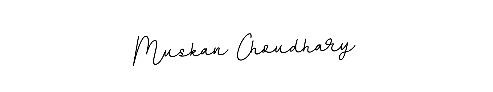 Make a beautiful signature design for name Muskan Choudhary. With this signature (BallpointsItalic-DORy9) style, you can create a handwritten signature for free. Muskan Choudhary signature style 11 images and pictures png