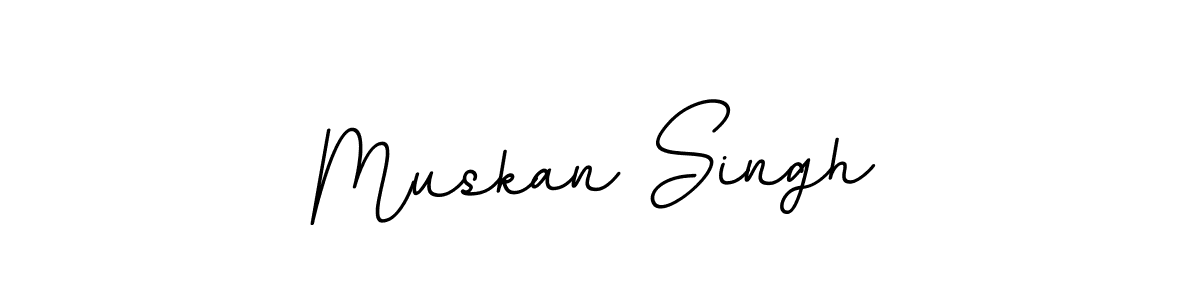 Design your own signature with our free online signature maker. With this signature software, you can create a handwritten (BallpointsItalic-DORy9) signature for name Muskan Singh. Muskan Singh signature style 11 images and pictures png