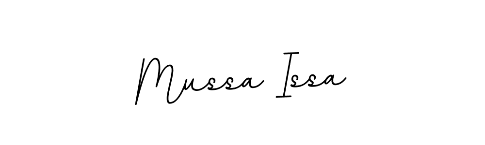 How to make Mussa Issa name signature. Use BallpointsItalic-DORy9 style for creating short signs online. This is the latest handwritten sign. Mussa Issa signature style 11 images and pictures png