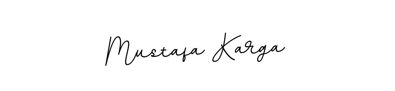 Design your own signature with our free online signature maker. With this signature software, you can create a handwritten (BallpointsItalic-DORy9) signature for name Mustafa Karga. Mustafa Karga signature style 11 images and pictures png