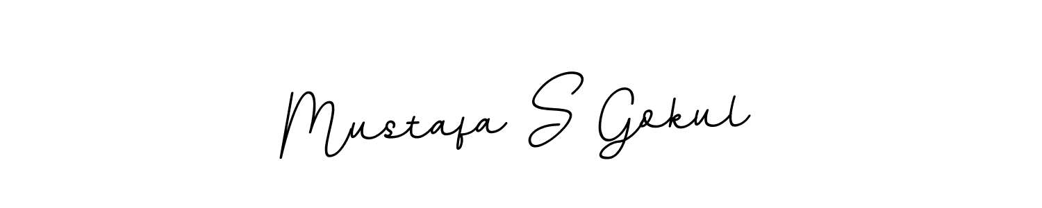 Mustafa S Gokul stylish signature style. Best Handwritten Sign (BallpointsItalic-DORy9) for my name. Handwritten Signature Collection Ideas for my name Mustafa S Gokul. Mustafa S Gokul signature style 11 images and pictures png