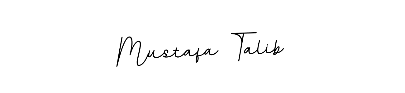 Design your own signature with our free online signature maker. With this signature software, you can create a handwritten (BallpointsItalic-DORy9) signature for name Mustafa Talib. Mustafa Talib signature style 11 images and pictures png