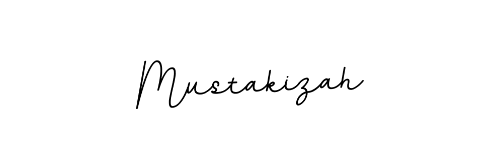 Make a beautiful signature design for name Mustakizah. With this signature (BallpointsItalic-DORy9) style, you can create a handwritten signature for free. Mustakizah signature style 11 images and pictures png