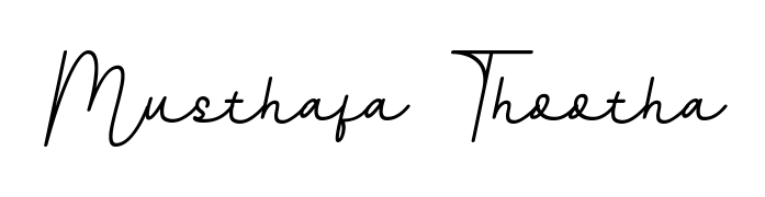 BallpointsItalic-DORy9 is a professional signature style that is perfect for those who want to add a touch of class to their signature. Get Musthafa Thootha name fancy signature for free. Musthafa Thootha signature style 11 images and pictures png