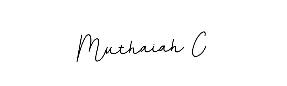 You should practise on your own different ways (BallpointsItalic-DORy9) to write your name (Muthaiah C) in signature. don't let someone else do it for you. Muthaiah C signature style 11 images and pictures png