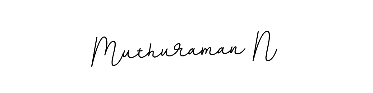 The best way (BallpointsItalic-DORy9) to make a short signature is to pick only two or three words in your name. The name Muthuraman N include a total of six letters. For converting this name. Muthuraman N signature style 11 images and pictures png