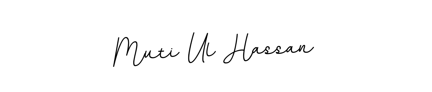 Make a beautiful signature design for name Muti Ul Hassan. With this signature (BallpointsItalic-DORy9) style, you can create a handwritten signature for free. Muti Ul Hassan signature style 11 images and pictures png