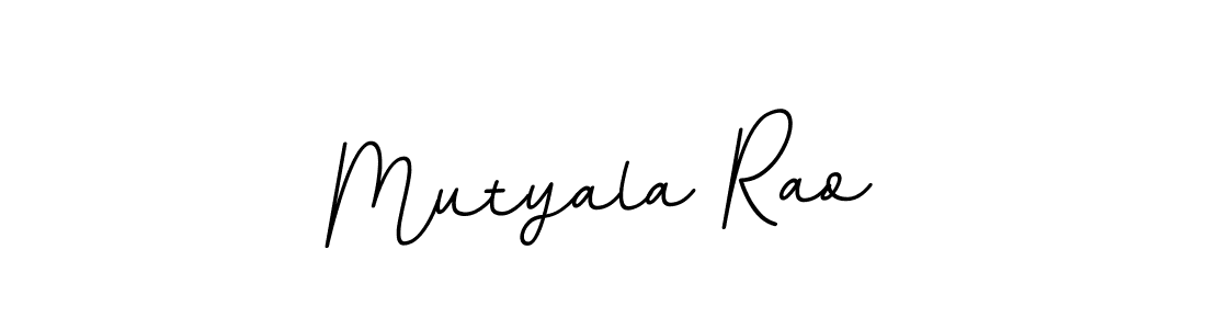 You should practise on your own different ways (BallpointsItalic-DORy9) to write your name (Mutyala Rao) in signature. don't let someone else do it for you. Mutyala Rao signature style 11 images and pictures png