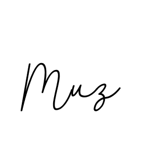 Design your own signature with our free online signature maker. With this signature software, you can create a handwritten (BallpointsItalic-DORy9) signature for name Muz. Muz signature style 11 images and pictures png