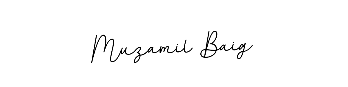 Use a signature maker to create a handwritten signature online. With this signature software, you can design (BallpointsItalic-DORy9) your own signature for name Muzamil Baig. Muzamil Baig signature style 11 images and pictures png