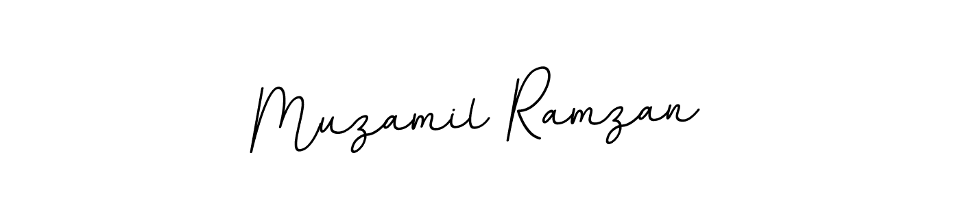 Design your own signature with our free online signature maker. With this signature software, you can create a handwritten (BallpointsItalic-DORy9) signature for name Muzamil Ramzan. Muzamil Ramzan signature style 11 images and pictures png