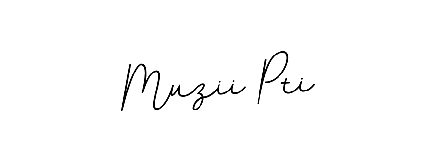 Use a signature maker to create a handwritten signature online. With this signature software, you can design (BallpointsItalic-DORy9) your own signature for name Muzii Pti. Muzii Pti signature style 11 images and pictures png