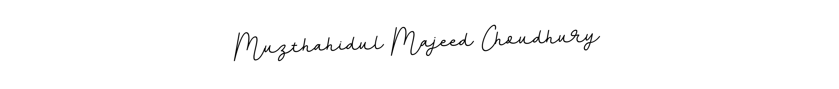 Design your own signature with our free online signature maker. With this signature software, you can create a handwritten (BallpointsItalic-DORy9) signature for name Muzthahidul Majeed Choudhury. Muzthahidul Majeed Choudhury signature style 11 images and pictures png