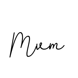 Design your own signature with our free online signature maker. With this signature software, you can create a handwritten (BallpointsItalic-DORy9) signature for name Mvm. Mvm signature style 11 images and pictures png