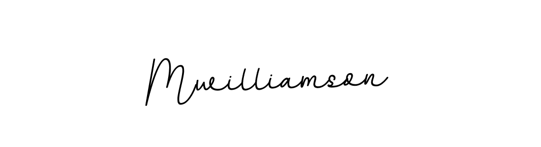 How to make Mwilliamson name signature. Use BallpointsItalic-DORy9 style for creating short signs online. This is the latest handwritten sign. Mwilliamson signature style 11 images and pictures png