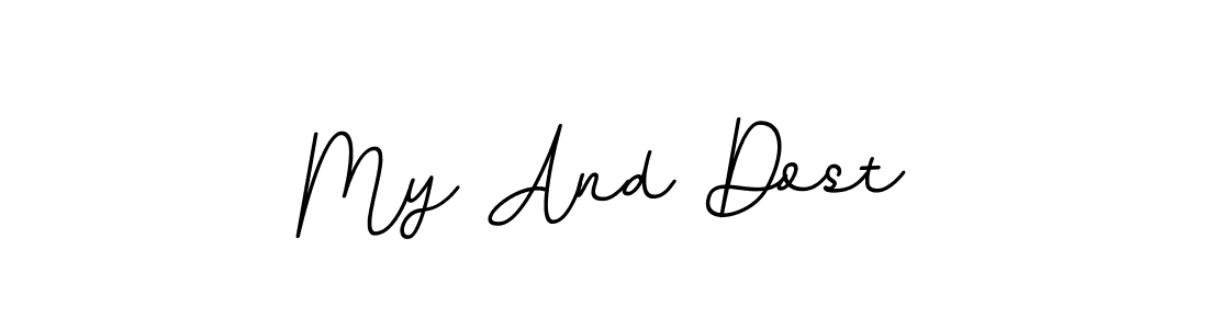 if you are searching for the best signature style for your name My And Dost. so please give up your signature search. here we have designed multiple signature styles  using BallpointsItalic-DORy9. My And Dost signature style 11 images and pictures png