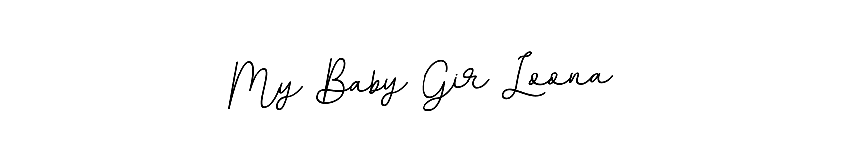 Design your own signature with our free online signature maker. With this signature software, you can create a handwritten (BallpointsItalic-DORy9) signature for name My Baby Gir Loona. My Baby Gir Loona signature style 11 images and pictures png