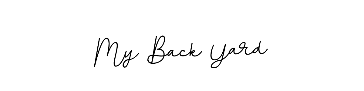 Best and Professional Signature Style for My Back Yard. BallpointsItalic-DORy9 Best Signature Style Collection. My Back Yard signature style 11 images and pictures png