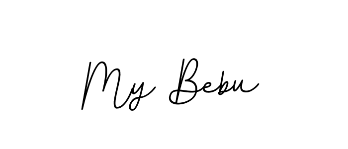 This is the best signature style for the My Bebu name. Also you like these signature font (BallpointsItalic-DORy9). Mix name signature. My Bebu signature style 11 images and pictures png