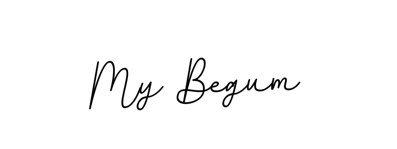 Make a beautiful signature design for name My Begum. With this signature (BallpointsItalic-DORy9) style, you can create a handwritten signature for free. My Begum signature style 11 images and pictures png