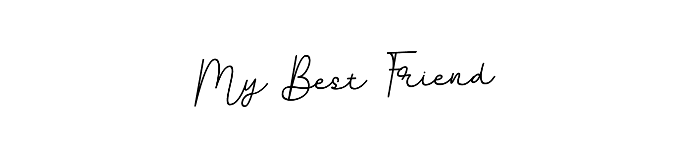 The best way (BallpointsItalic-DORy9) to make a short signature is to pick only two or three words in your name. The name My Best Friend include a total of six letters. For converting this name. My Best Friend signature style 11 images and pictures png