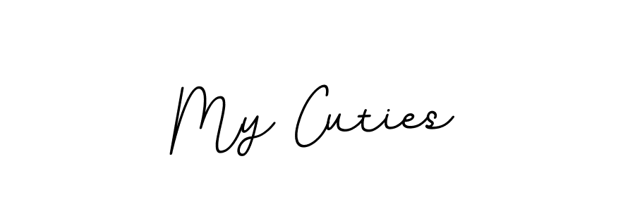 You should practise on your own different ways (BallpointsItalic-DORy9) to write your name (My Cuties) in signature. don't let someone else do it for you. My Cuties signature style 11 images and pictures png