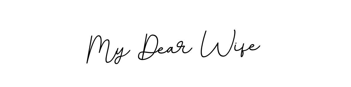 Create a beautiful signature design for name My Dear Wife. With this signature (BallpointsItalic-DORy9) fonts, you can make a handwritten signature for free. My Dear Wife signature style 11 images and pictures png