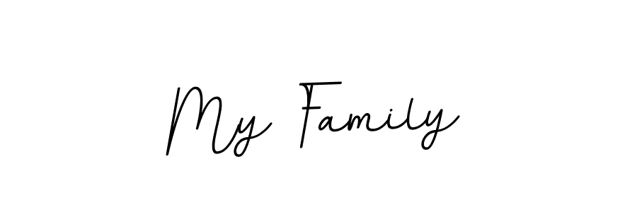 This is the best signature style for the My Family name. Also you like these signature font (BallpointsItalic-DORy9). Mix name signature. My Family signature style 11 images and pictures png